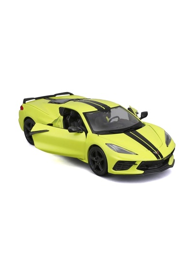 1:24 2020 Chevrolet Corvette Stingray Coupe Z51 Sarı 31527-02 Çok Renkli