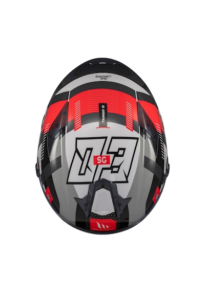 Kask Mt Helmets Targo S B5 Kırmızı Sergio Garcia Motosiklet Kaskı Kırmızı