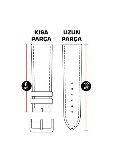 18mm Açık Kahverengi Taba Kroko Bombeli Hakiki Deri Saat Kordonu Kayış
