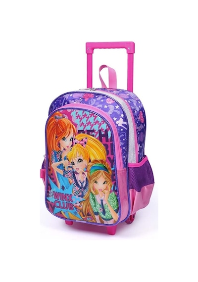Yaygan Winx Club Çekçek Tekerlekli Okul Çantası - Pembe - Kız Çocuk