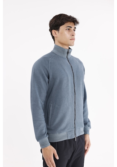 Rowinger Polo Yaka Rahat Kalıp Selanik Yapıda Mevsimlik Spor Görünümlü Sweatshirt PETROL