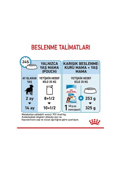 Royal Canin Maxi Puppy Büyük Irk Yavru Köpekler İçin Parça Etli Yaş Mama 140 Gr X 10 Adet
