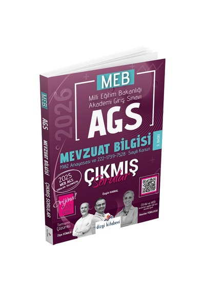 Dizgi Kitap 2026 Meb-ags Mevzuat Bilgisi Çıkmış Sorular Çözümlü - Ziya Sümer, Özgür Hamal, Devrim Toklucu Dizgi Kitap
