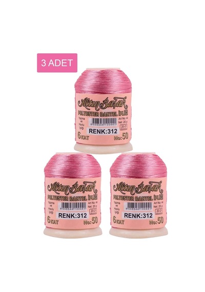 Hubrendy Tedarik 3 Adet Altınbaşak Oya Ve Dantel İpi 20 Gr - Royaleks - No: 312
