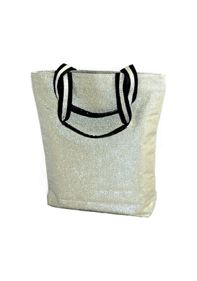 Victoria's Secret Vs Official Fashion Show Glamour Glitter Gold Tote With Heart Logo Altın