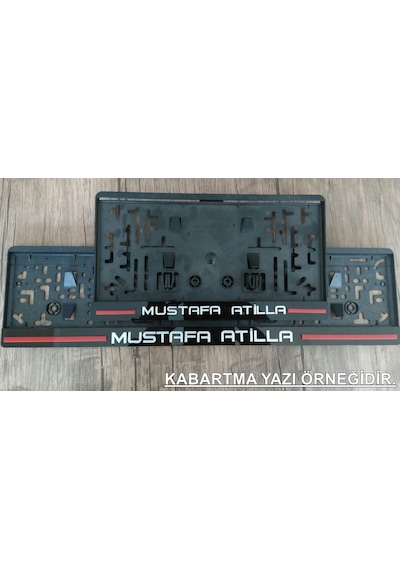 Isme Özel Pleksi Takmatik Plakalik Lazer Kesim 2 Adet Ön Ve Arka 323232633