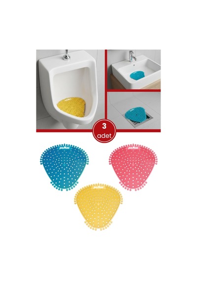 3 Adet Pismiss Üçgen Koku Giderici, Pisuvar Lavabo Banyo Gider Süzgeci Kir Leke Tutmaz 30 Gün E Diğer