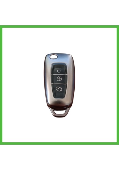 Vaveni Ford Focus/cmax/fiesta/mondeo/transit Anahtar Uyumlu Silikon Oto Anahtar Kumanda Kabı Kılıf Füme Arz