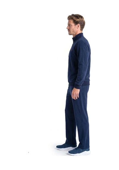 Pierre Cardin 6116 Erkek Uzun Kollu Quarter Zip Eşofman Takımı-lacivert
