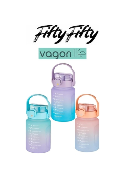1000 Ml Pipetli/pipetsiz Kullanım Çift Renk Softtouch Motivasyon Matarası Sticker Hediyeli Mor