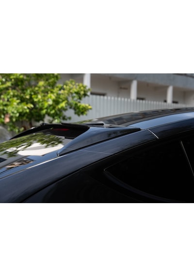 Tesla Model Y Legacy Ve Juniper İçin Uyumlu Cam Üst Spoiler Düz Model Parlak Siyah