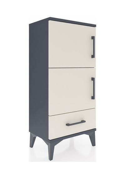 Arges Komodin 4 Raflı Tek Çekmeceli 2 Kapaklı 44x30x96 Antrasit-aytaşı Antrasit Arges Komodin 4 Raflı Tek Çekmeceli 2 Kapaklı 44x30x96 Antrasit-aytaşı Antrasit