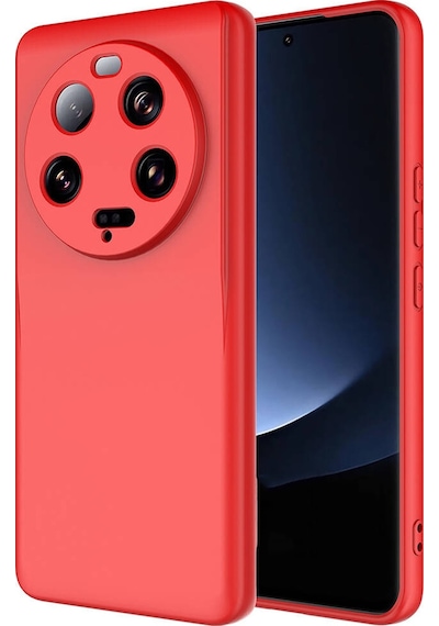 Forzacase Xiaomi Mi 13 Ultra İle Uyumlu Liquid Serisi İçi Kadife Lansman Silikon Kılıf Kırmızı