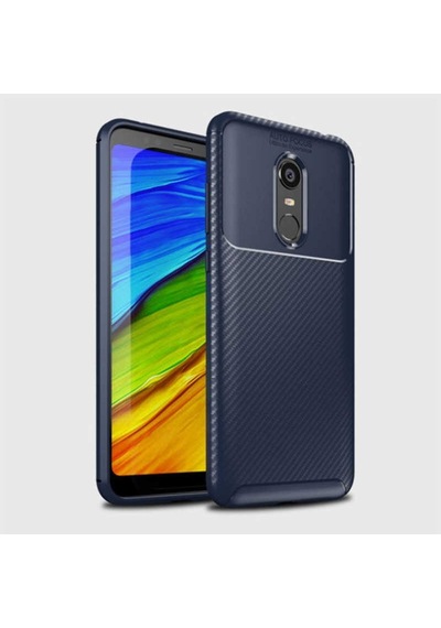 Xiaomi Redmi 5 Plus Kılıf Zore Negro Silikon Kapak Lacivert