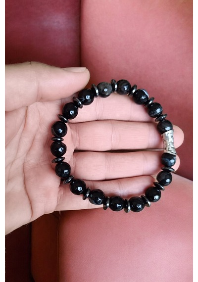 Akik Bileklik Büyük Boy Faset Kesim Akik Taşı Bileklik 10mm Akik Bileklik Akik Bileklik