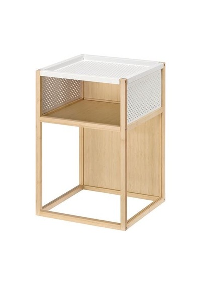 Ikea Gıllersberg Komodin, Bambu-beyaz, 39x39x56 Cm