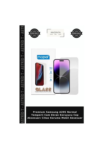 Premium Samsung  Uyumlu A20s Normal Temperli Cam Ekran Koruyucu Cep Aksesuarı Cihaz Koruma Mobil Aksesuar