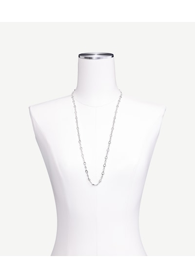 Yargıcı Uzun Silver Zincir Kolye 25kkbj8074x 005 Gri