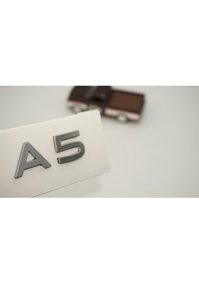Dk Tuning A5 2025+ Bagaj Gümüş Yazı Logo Arma Audi İle Uyumlu Bagaj Arma