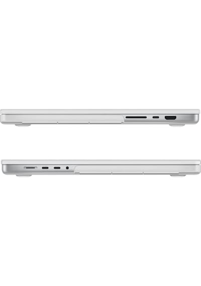 Apple Uyumlu MacBook Pro 2021 A2442 14 İnç M1 Pro / Max Sert Kapak Kılıf Case Parlak Şeffaf
