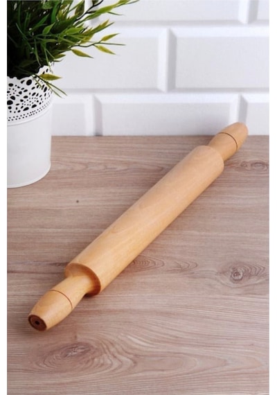Ahşap Merdane 50 Cm Yufka, Mantı Ve Börek İçin Dayanıklı Ve Ergonomik