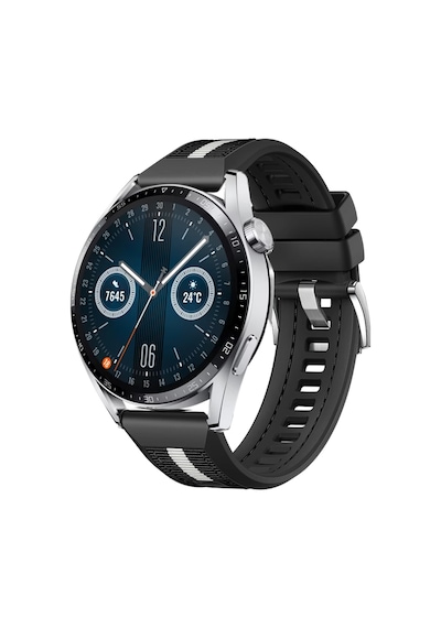 Huawei Watch Gt3 Pro Gt3 Gt2 46mm Sportstripe Örgü Desen Metal Tokalı Silikon Akıllı Saat Kordonu