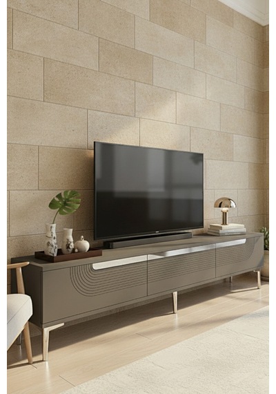 Tsa1805as Meyra Tv Sehpası Antrasit-sılver 180cm Antrasit - Gümüş