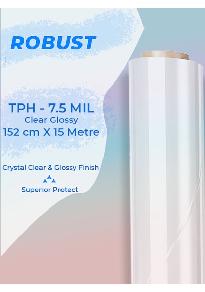 152 Cm X 15 Metre Tph Ppf Boya Koruma Filmi 7.5 Mil 190 Mikron