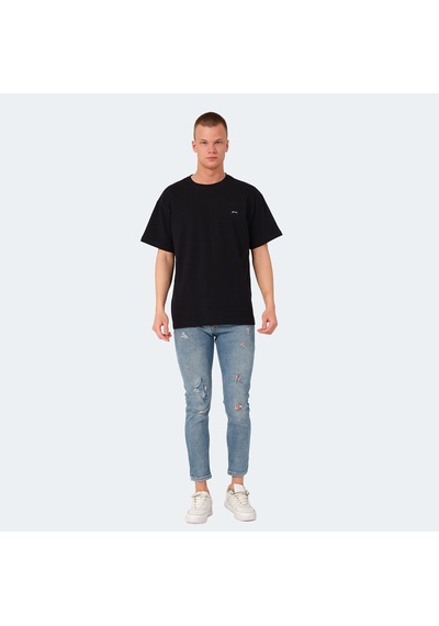 Slazenger KULANA Oversize Erkek Oversıze Lacivert Tişört