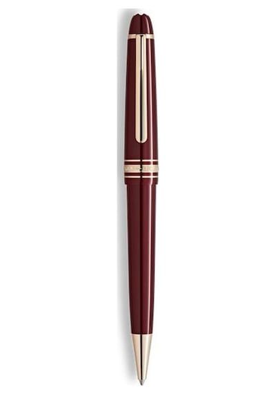 Montblanc Mb133005 Meisterstück Burgundy Red Midsize Tükenmez Kalem Metalik