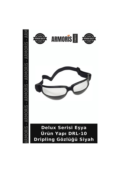 Delux Serisi Eşya Ürün Yapı Drl-10 Dripling Gözlüğü Siyah