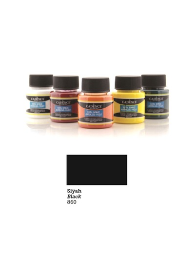 Cadence Ebru Boyası 45Ml 860 Siyah