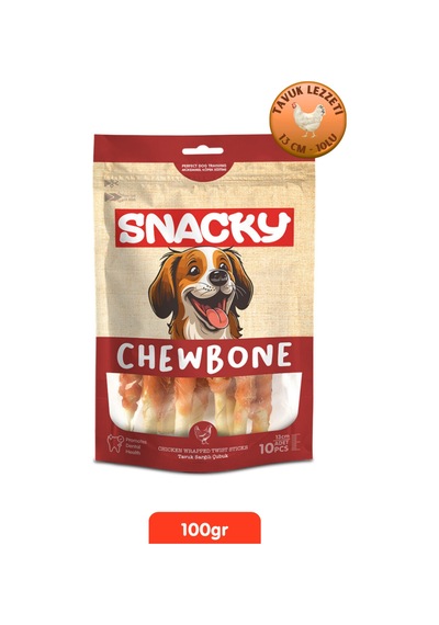 Tavuk Sargılı Çubuk Köpek Ödül 10'lu X 13cm 100g