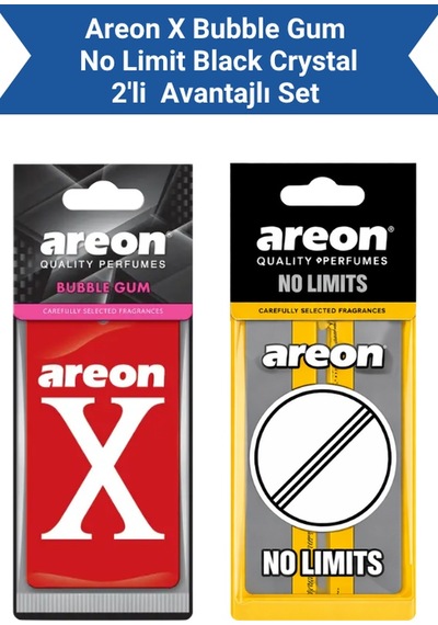 Areon X Bubble Gum + No Limit Black Crystal Avantajlı Paket