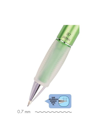 Serve Deep Versatil Uçlu Kalem 0.7mm - Metalik Yeşil