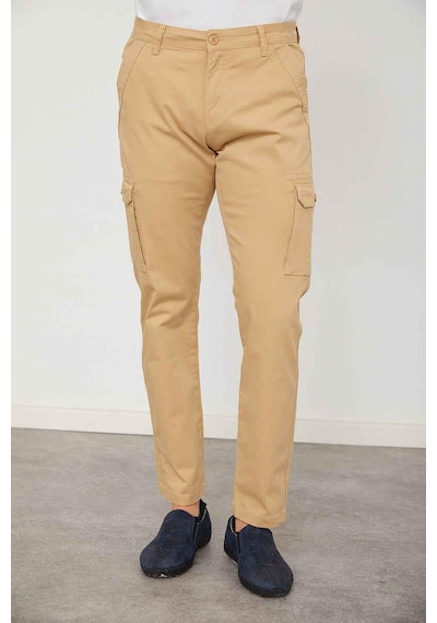 Cazador 0012 Erkek Kargo Pantolon Bej 001