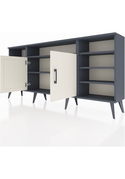 Arges Konsol 8 Raflı 2 Kapaklı 176x30x83 Antrasit-aytaşı/antrasit Aytaşı/antrasit Arges Konsol 8 Raflı 2 Kapaklı 176x30x83 Antrasit-aytaşı/antrasit Aytaşı/antrasit