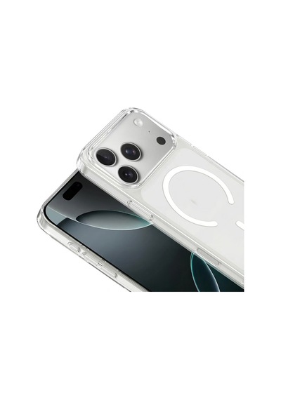 İphone 17 Pro Max Kılıf Sararmaz Ultra İnce Sert Mika Magsafe Kamera Yükseltili Grlpro Bordo
