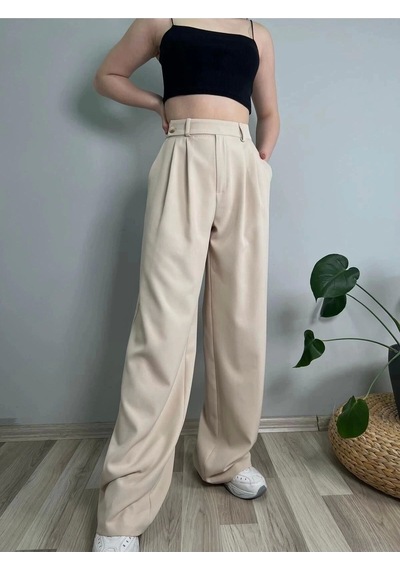 Hazel Kadın Taş Smart Palazzo Pantolon-taş Taş