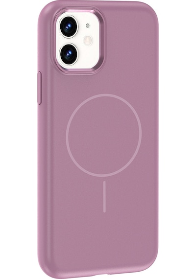 Nourthkiingdom Apple Uyumlu iPhone 11 Kılıf M-safe Şarj Özellikli Metal Kamera Çerçeveli Nrtk Edi Silikon Kapak - Mor Mor