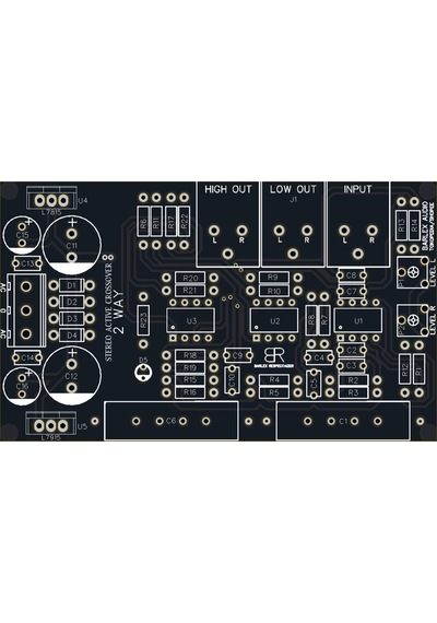 Çift Yönlü Stereo Aktif Çapraz Geçiş Özellikli Op-Amp Devresi