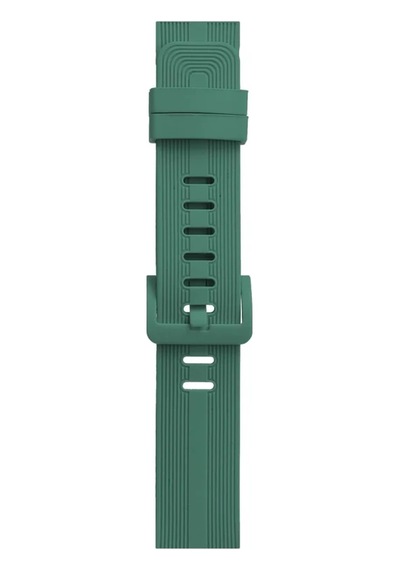Apple Watch 38mm Kr408 Çizgili Silikon Kordon - Yeşil Diğer