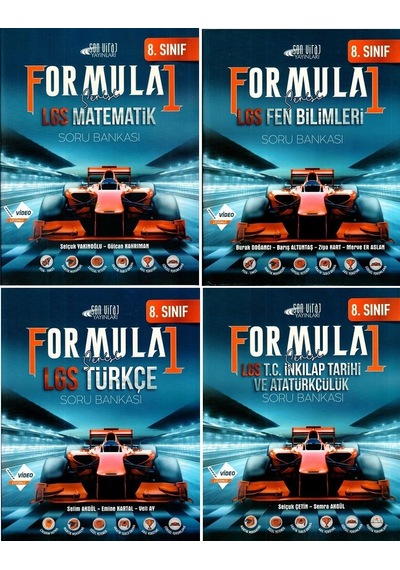 Son Viraj 8.Sınıf LGS Formula1 4'lü  Soru Bankası Güncel Set