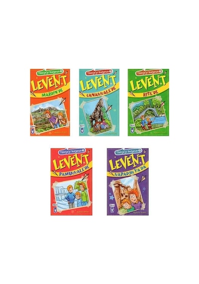 Levent - Türkiye'yi Geziyorum Seti (5 Kitap Takım) - Mustafa Orakçı - Timaş Çocuk