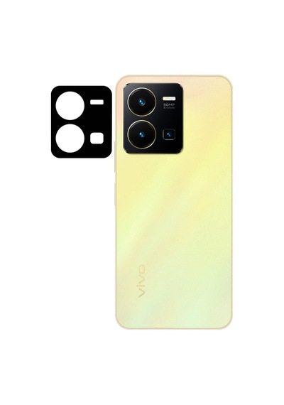 For Vivo Y35 Ekran Koruyucu Seramik Tam Ekran Kamera Lens Koruyucu
