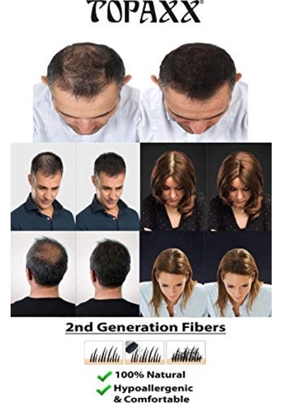 Topaxx Dolgunlaştırıcı Saç Fiber Tozu 27,5gr Siyah/black