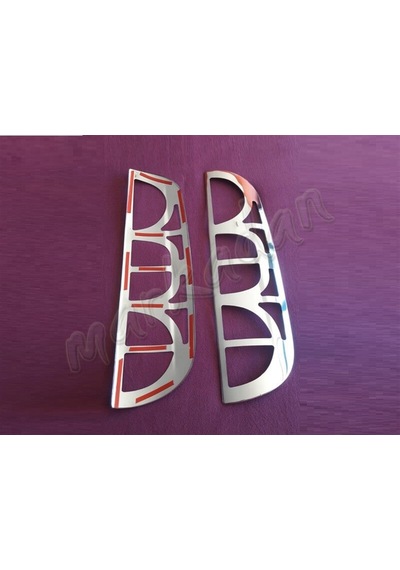 Woc Chrome Fiat Doblo Krom Stop Çerçevesi 2006-2012 2 Parça Pasla