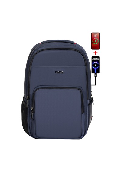 Case Club Dada 13 Günlük Okul Sırt Çantası Ortopedik 15.6 İnç Usb Girişli Lacivert