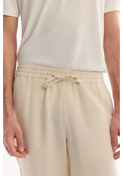 Avva Erkek Ekru Beli Lastikli Nefes Alan Modal Karışımlı Soft Touch Relaxed Fit Jogger Pantolon A61y3031