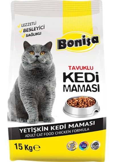 Bonisa Tavuklu Kedi Maması 15 Kg